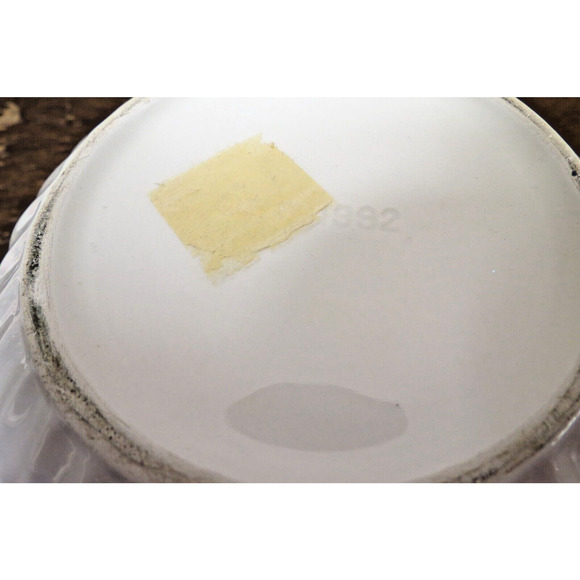 Fitz & Floyd Trinket Or Candy Dish Floral Green Leaves & Butterfly Handle 1992 - Picture 10 of 10